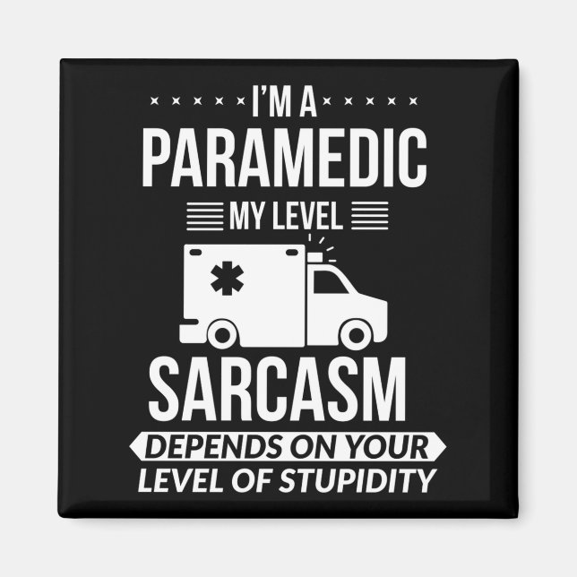 Imã Funny Paramedic Emt Gift  (Frente)