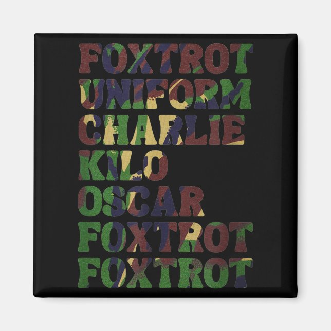 Imã Funny Phonetic Alphabet Nato Military Lice Army Ta (Frente)