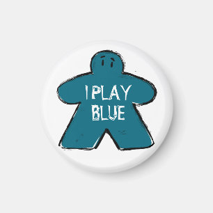 Imã Funny Phrase Grunge Blue Meple Conselho Gamer