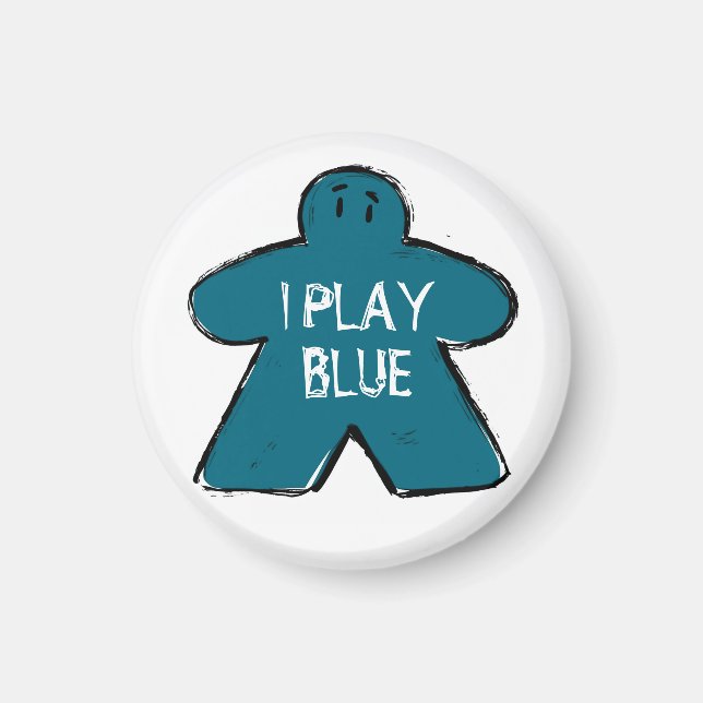 Imã Funny Phrase Grunge Blue Meple Conselho Gamer (Frente)