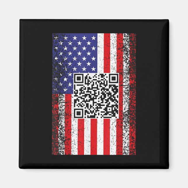 Imã Funny Qr Presidente Trump Code Dance (Frente)