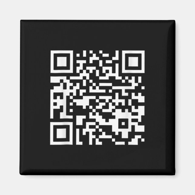 Imã Funny Qr Presidente Trump Dance Code (em Byck) (Frente)