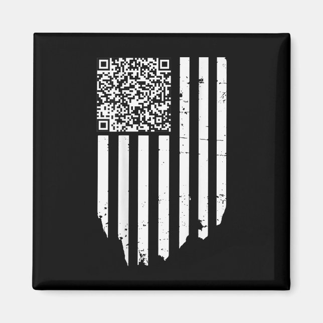 Imã Funny Qr Scan Code Presidente Trump 4547 Trump Dan (Frente)