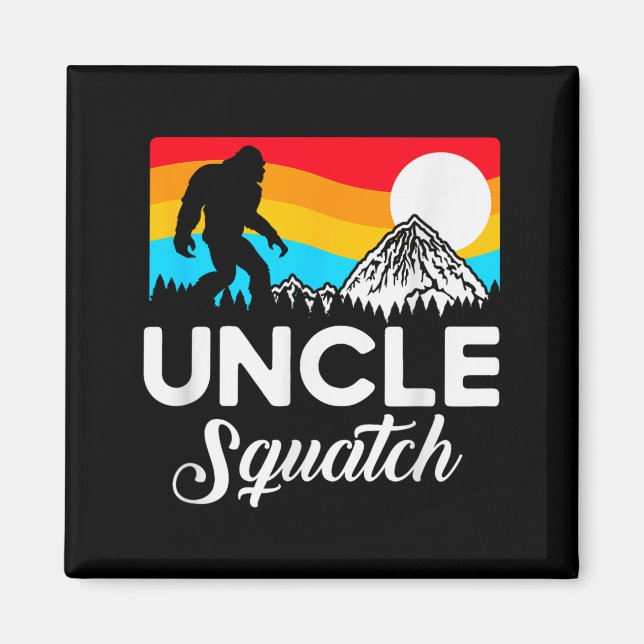 Imã Funny Quote Uncle Bigfoot Squatch  (Frente)