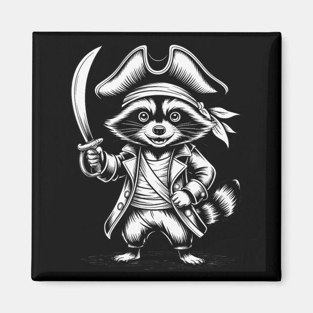 Imã Funny Rate Raccoon  (Frente)