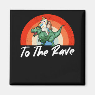 Imã Funny Raver Techno Party EDM Humor no Festival