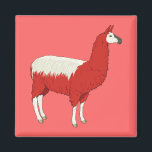 Imã Funny Red Llama<br><div class="desc">Funny Red Llama</div>