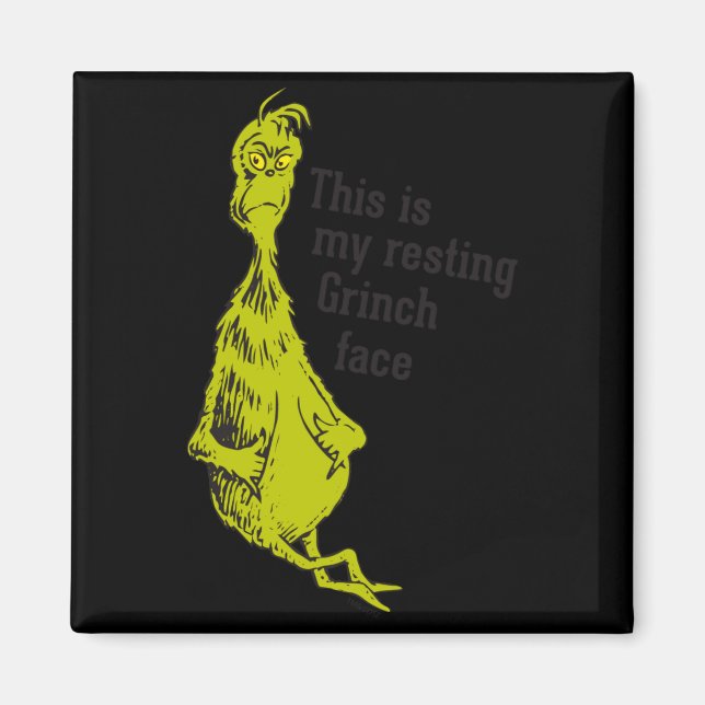 Imã Funny Resting Face  (Frente)