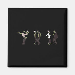 Imã Funny Retro Frankenstein Monster E Brilhante