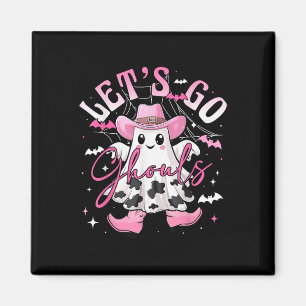 Imã Funny Retro Halloween Vamos Ghouls Western Cowg