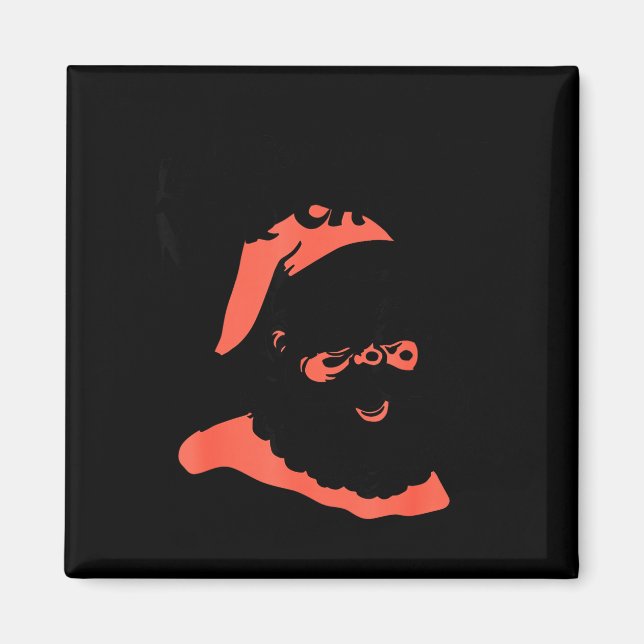 Imã Funny Retro Santa Let's See Some Big Nick Energy C (Frente)