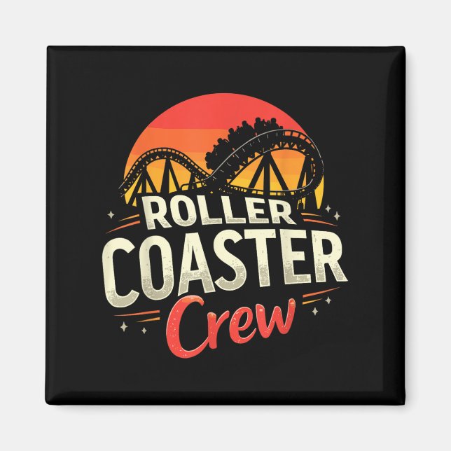 Imã Funny Roller Porta copos Crew Amusement Park Rolle (Frente)