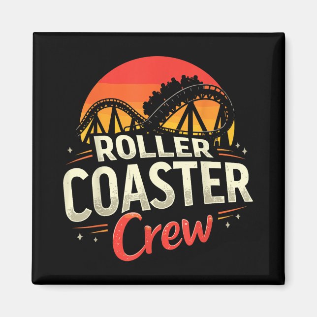Imã Funny Roller Porta copos Crew Amusement Park Rolle (Frente)