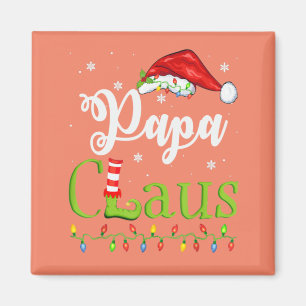 Imã Funny Santa Papa Claus Christmas Matching Family