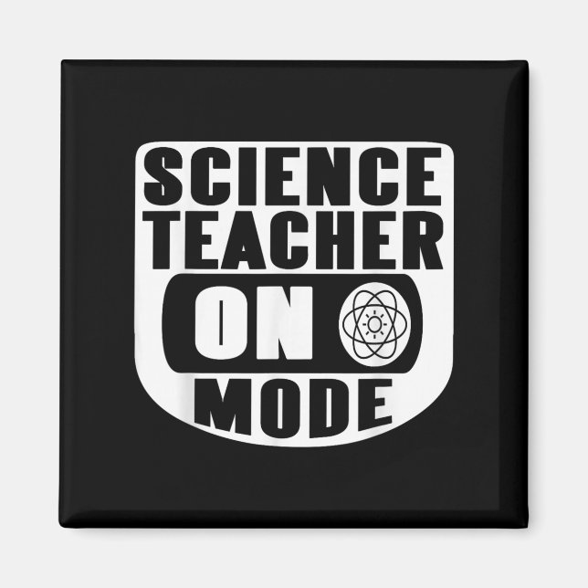 Imã Funny Science Teacher On Mode Activated With Atom  (Frente)