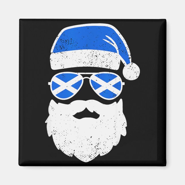 Imã Funny Scottish Christmas Pajama Funny Matching Fam (Frente)
