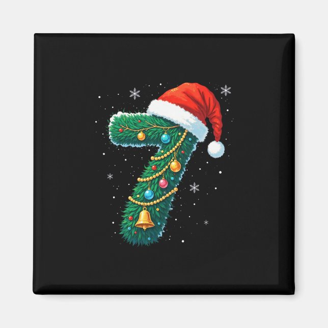 Imã Funny Six Seven 6 7 Meme Design Couples Christmas  (Frente)