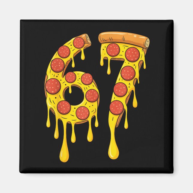 Imã Funny Six Seven Zza 67 Number  (Frente)