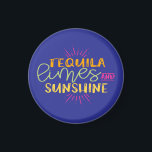 Imã Funny Tequila Limes Sunshine Mexican<br><div class="desc">Add some color to your space with this beautiful Tequila Limes and Sunshine refrigerator magnet.</div>