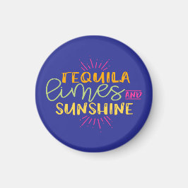 Imã Funny Tequila Limes Sunshine Mexican