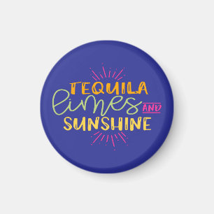 Imã Funny Tequila Limes Sunshine Mexican