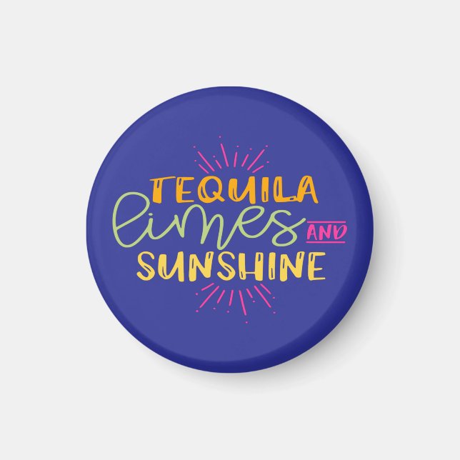 Imã Funny Tequila Limes Sunshine Mexican (Frente)