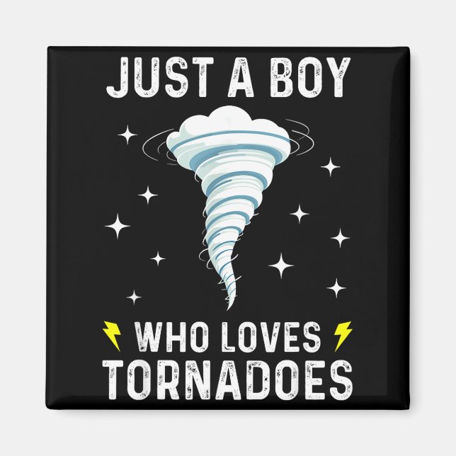 Imã Funny Tornado Gift For Boys Kids Hurricane Weather (Frente)