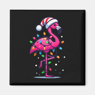 Imã Funny Tropical Flamingo Rosa Natal Em Julho Havaí