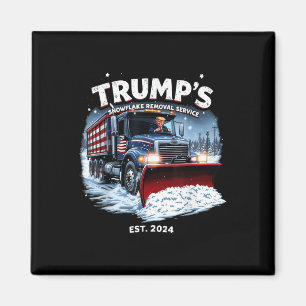 Imã Funny Trump 2024 Vitória Remoção do Floco de Neve