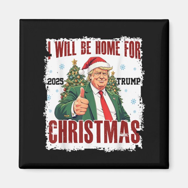 Imã Funny Trump Daddys volta ao Natal 2024-2028 (Frente)