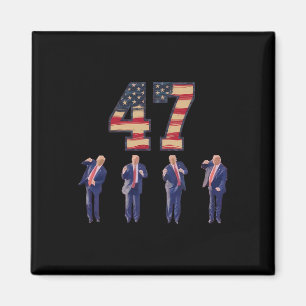 Imã Funny Trump Dançando América 47 Trump Dance Men Wo