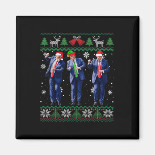 Imã Funny Trump Dance Xmas Presidente 47 No Natal Dos 