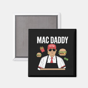 Imã Funny Trump Fries Fazer Fries Pai Mac