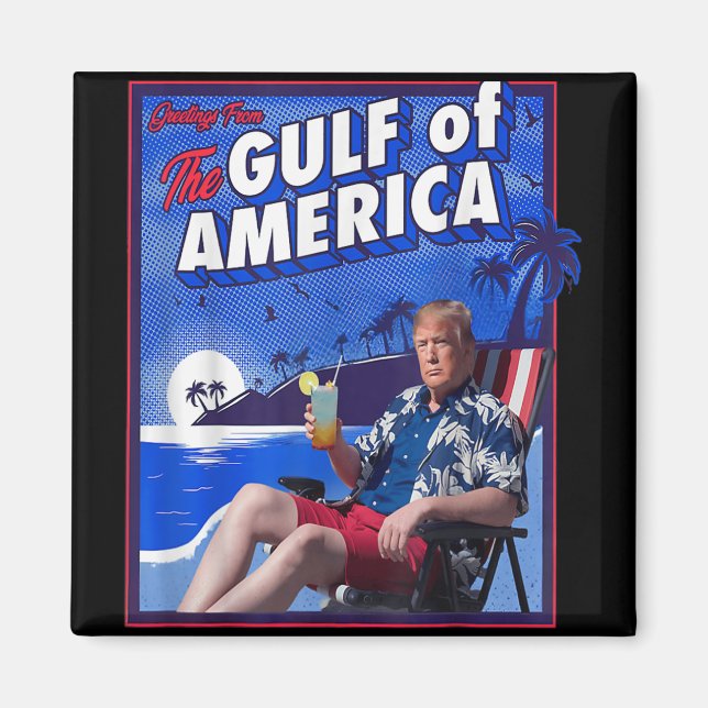 Imã Funny Trump Golfo Da América (Frente)