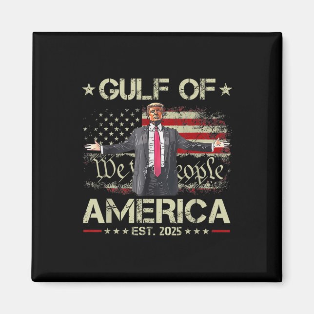 Imã Funny Trump Golfo Of Us America Est 2025 Eua Améri (Frente)