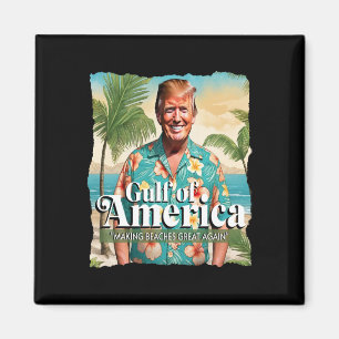 Imã Funny Trump Graphic Golfo Da América Trump Merch