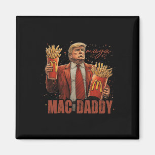 Imã Funny Trump Mcdon 2024 Fast Comida Mac Pai Hamburg