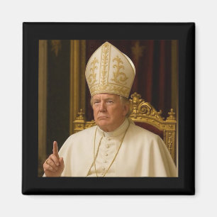 Imã Funny Trump Pope Meme Gear Vaticano Católico Repúb