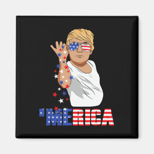 Imã Funny Trump Salt Merica Freedom 4 De Julho Oferece