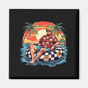 Imã Funny Trump Summer 2025 Beach Tropical Funny Trump