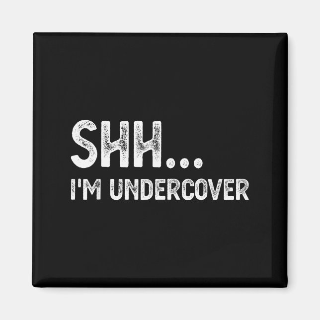 Imã Funny Undercover Cop Easy Costume Lice  (Frente)