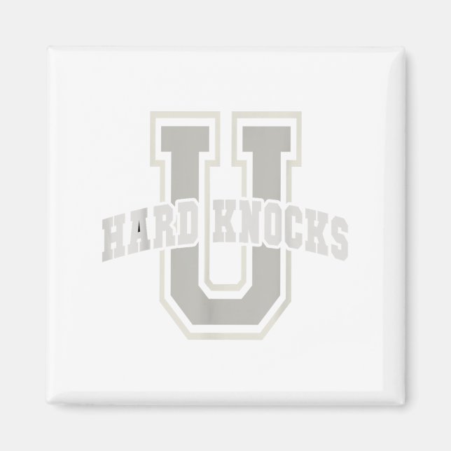 Imã Funny University Of Hard Knocks Affirmation Colleg (Frente)