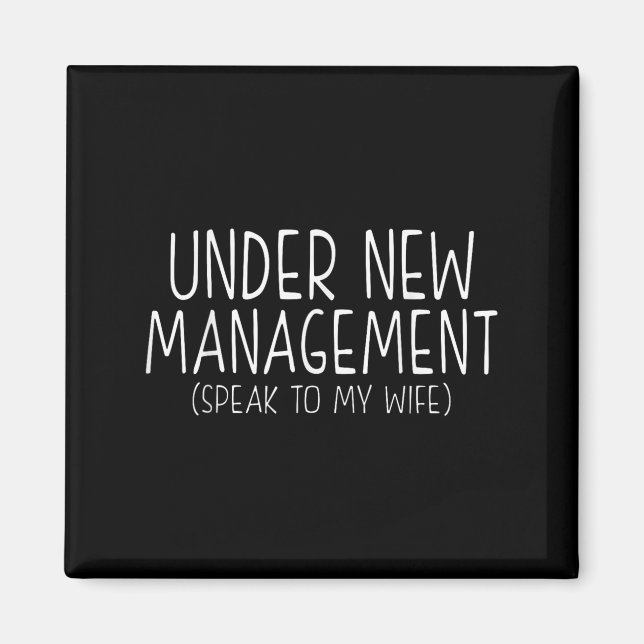 Imã Funny Wedding Saying New Husband Humor Quote, Newl (Frente)