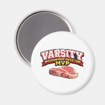 Funny Wisconsin Rifas de Carne Equipe Varsity MVP 