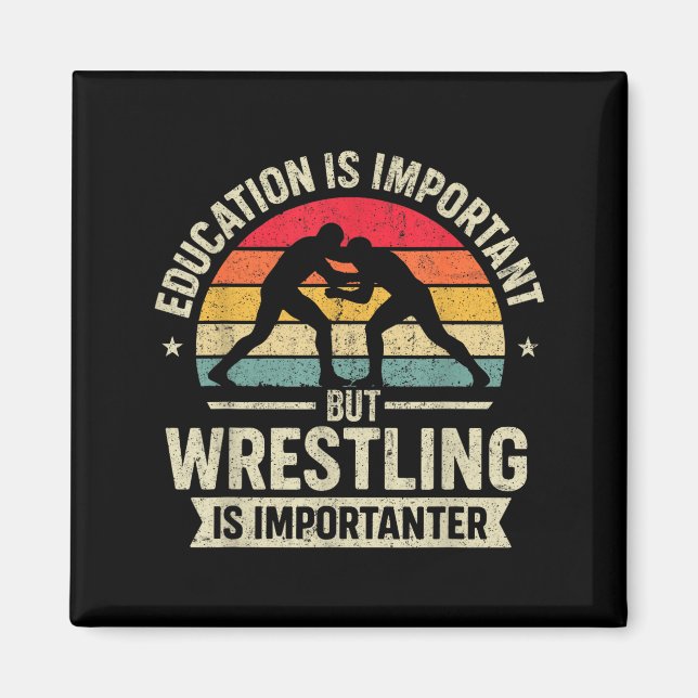 Imã Funny Wrestling Education Joke For Wrestler Men Ki (Frente)