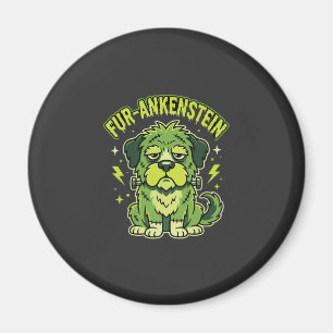 Imã Fur-Ankenstein Engraçado Cão Frankenstein Hallowee