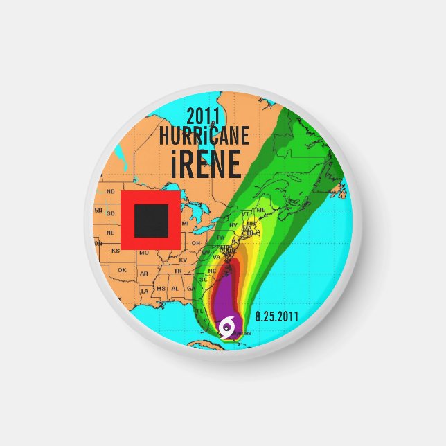 Imã Furacão Irene Track Magnet 3 (Frente)