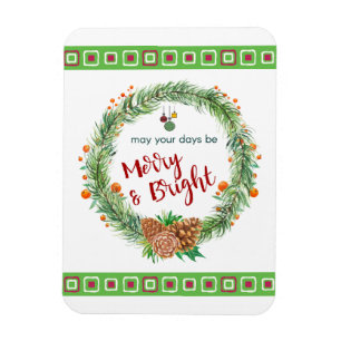 Ímã Fúria de Natal Feliz e brilhante
