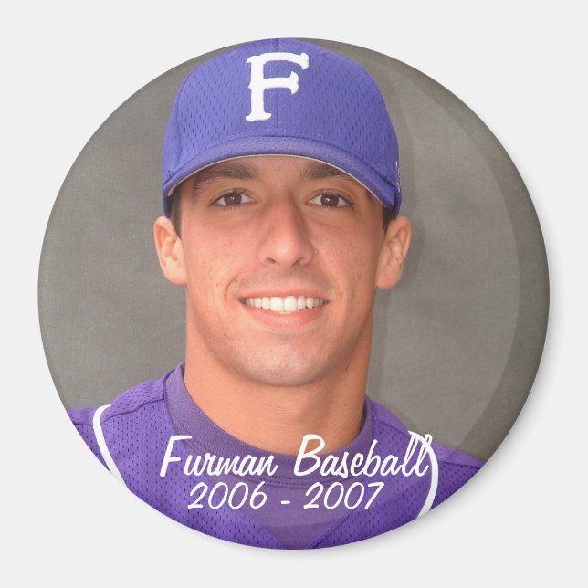 Imã Furman Mug Shots 2006 009, Furman Baseball , 20... (Frente)