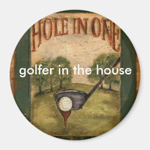 Imã Furo-em-Um-Posters [1], jogador de golfe na casa